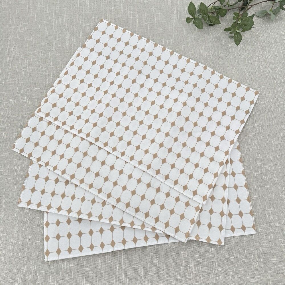 Placemats Modern Farmhouse Neutral Geometric Minimal Table Linens Dining